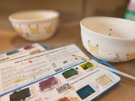Handmade Pottery Chicken Mugs & Bowls | The Roost Collection by Swan River Creations