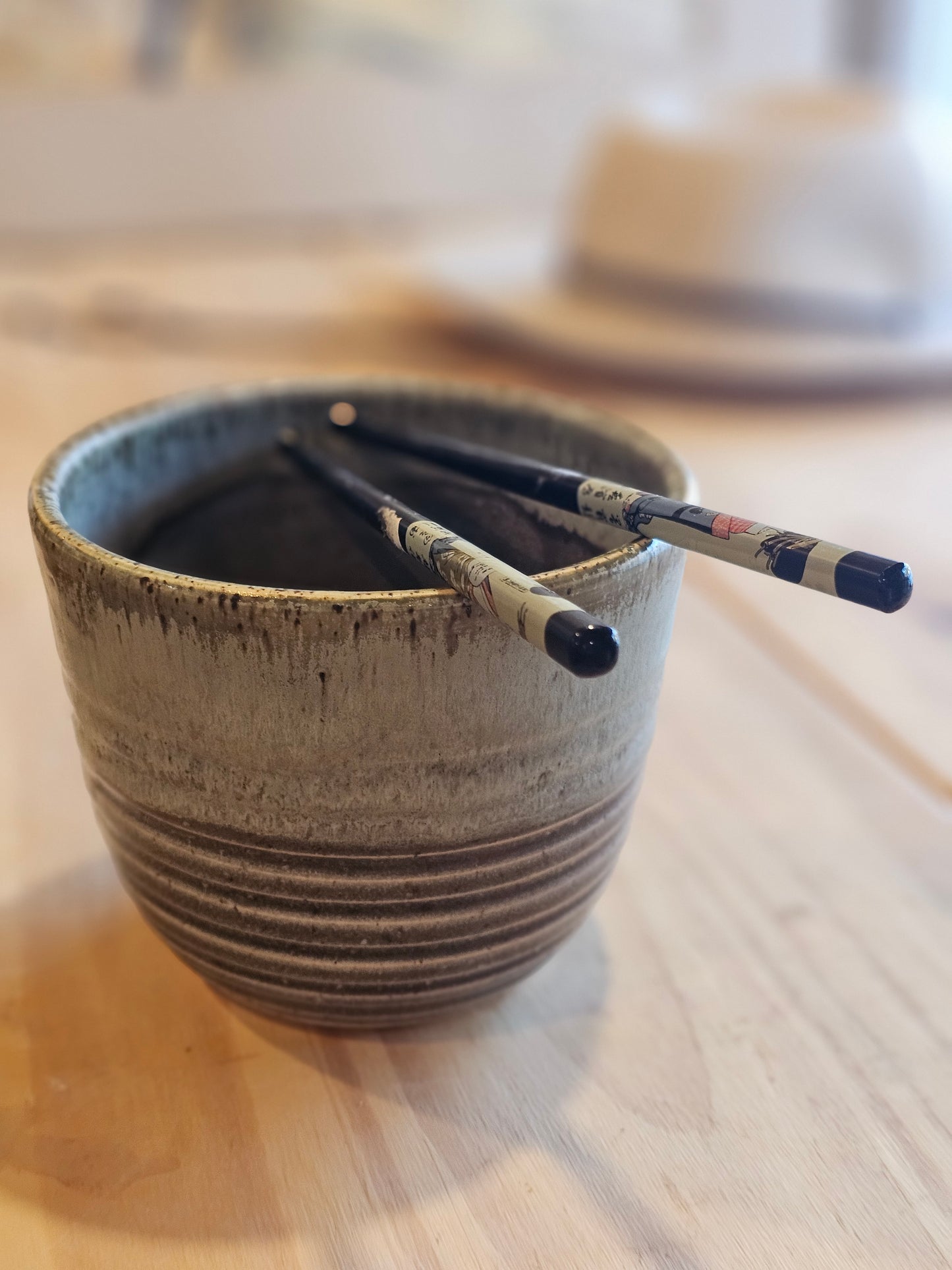 Stonewash Ridge Ramen Bowl with Chopstick Holder