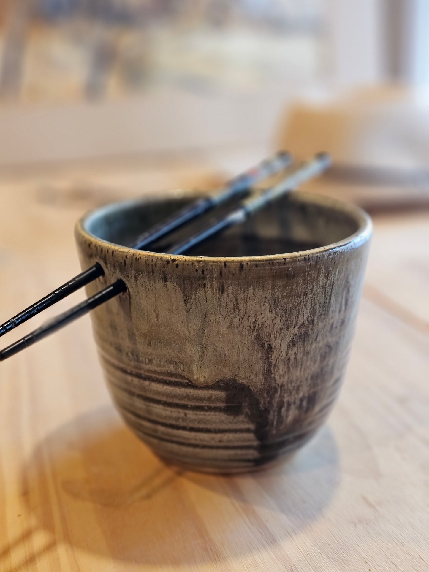 Stonewash Ridge Ramen Bowl with Chopstick Holder