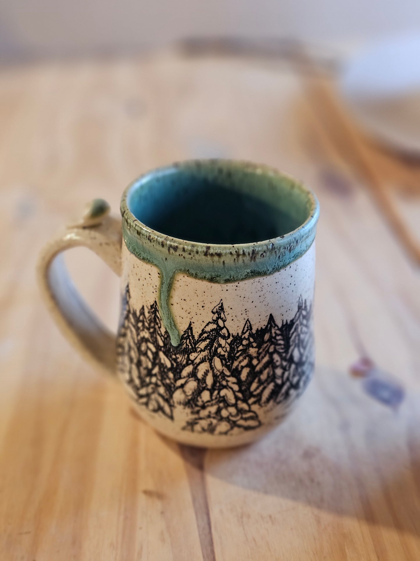 Frosted Forest Mug - Green