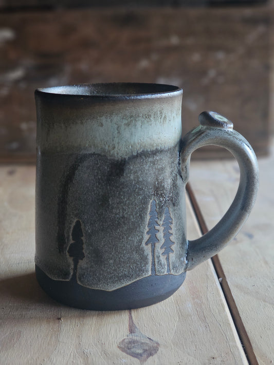 Moody Forest Mug No. 3 - Pines
